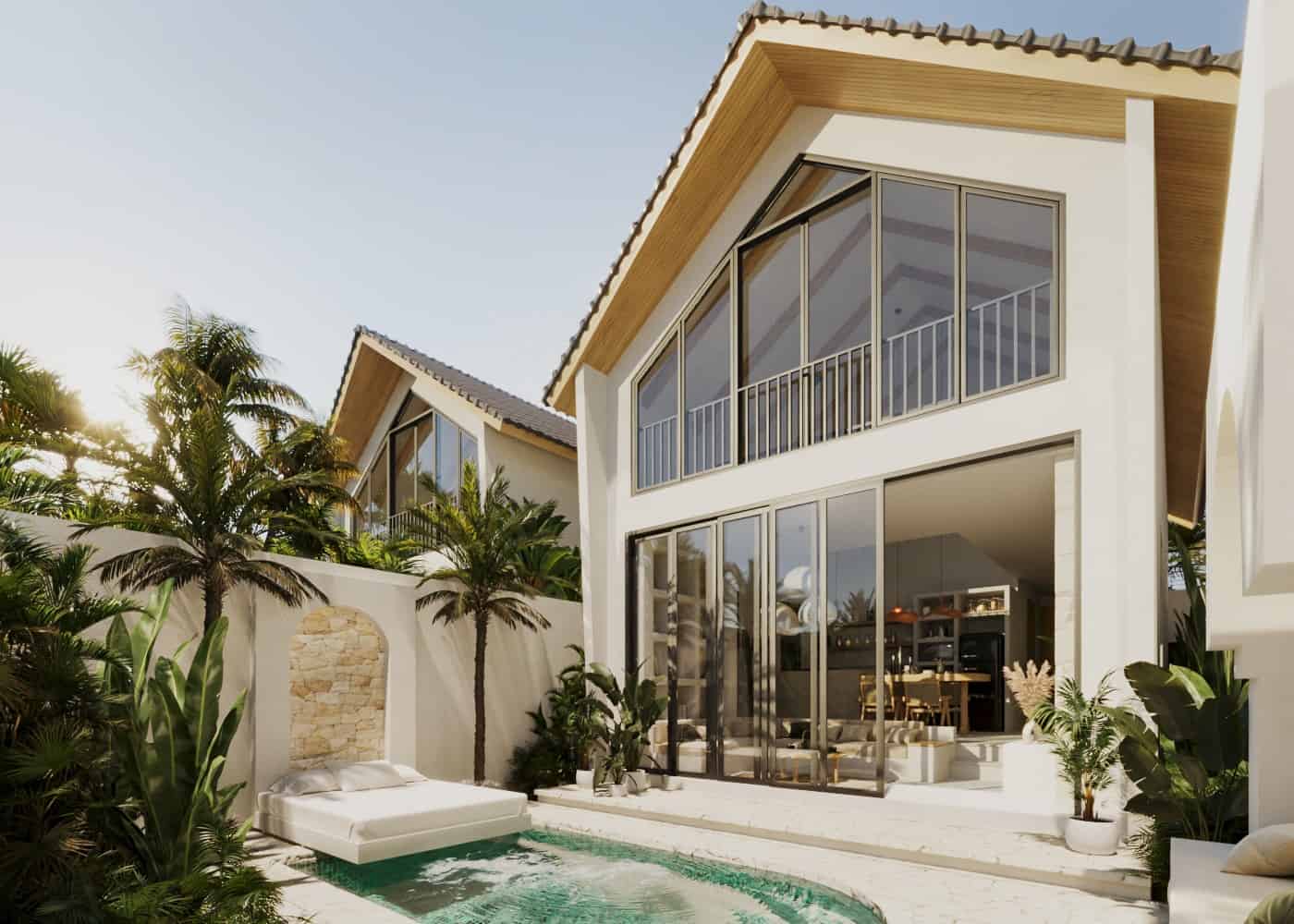 LUXURY 2 BEDROOM VILLA FOR SALE LEASEHOLD IN NYANG-NYANG CLOSE TO BEACH BE-824 